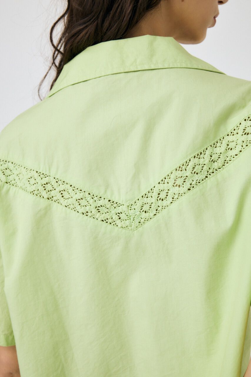 MOUSSY「CROCHET COMBI シャツ」|シャツ・ブラウス|