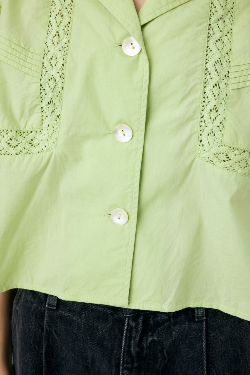 MOUSSY「CROCHET COMBI シャツ」|シャツ・ブラウス|