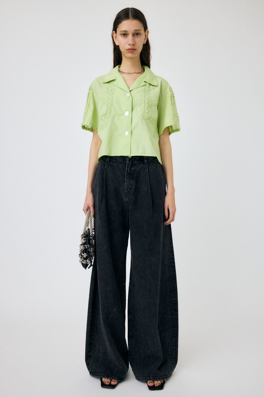 MOUSSY「CROCHET COMBI シャツ」|シャツ・ブラウス|