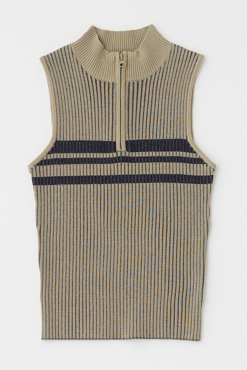 MOUSSY「MOCK NECK ハーフジップトップス」|タンクトップ|