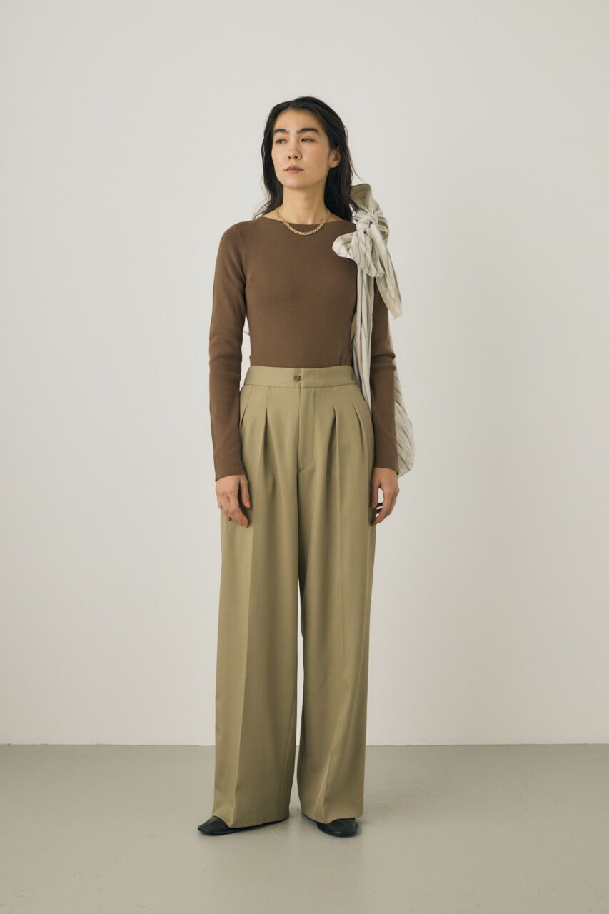 MOUSSY「TWOタックパンツ　リサイクルポリエステル使用」|その他|L/KHA1