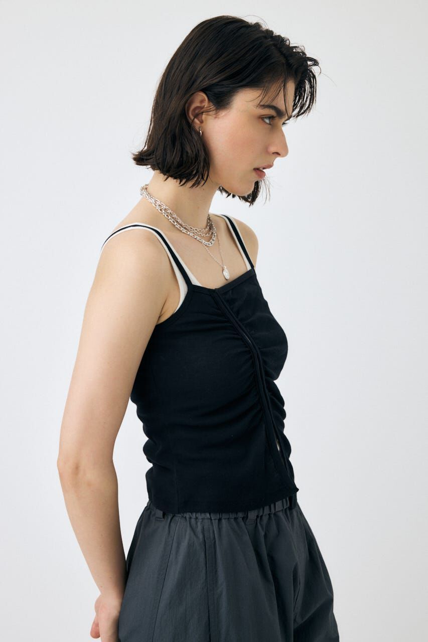 MOUSSY「DOUBLE LAYERED SHEER タンク」|タンクトップ|