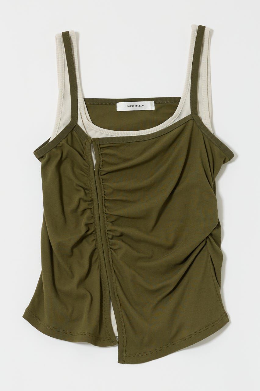 MOUSSY「DOUBLE LAYERED SHEER タンク」|タンクトップ|