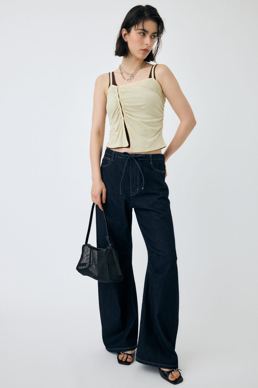 MOUSSY「DOUBLE LAYERED SHEER タンク」|タンクトップ|