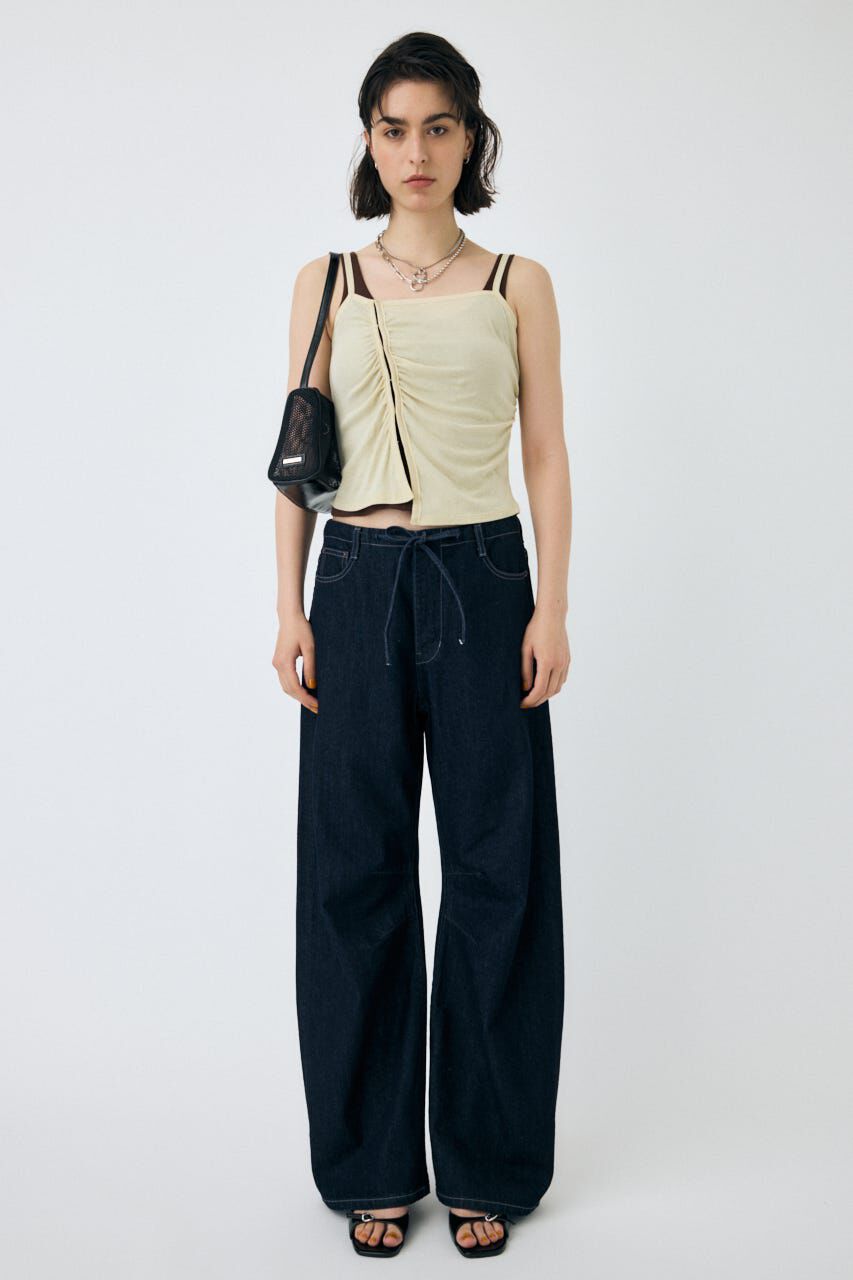 MOUSSY「DOUBLE LAYERED SHEER タンク」|タンクトップ|