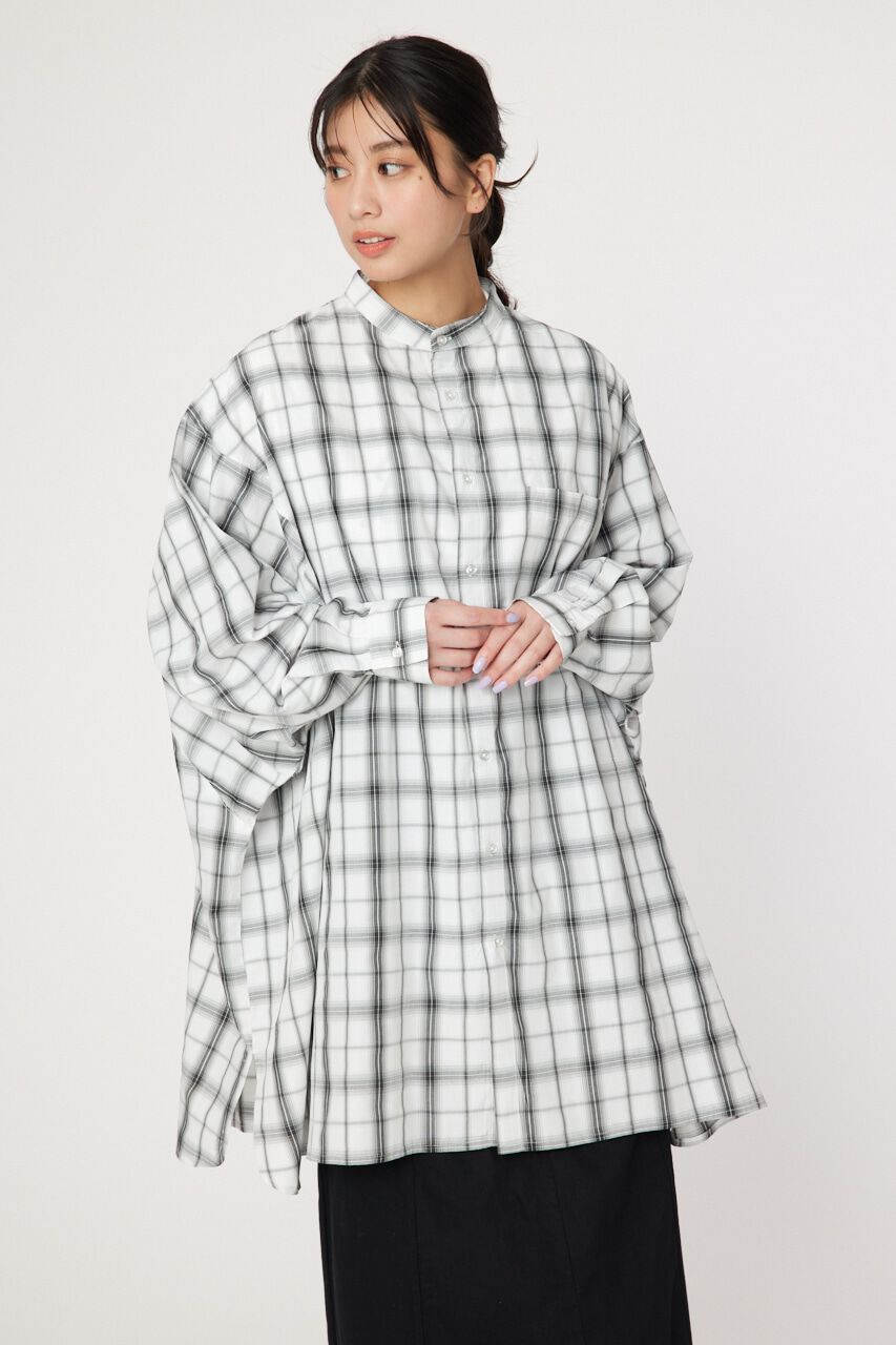 RODEO CROWNS「ドルマンボックスチュニックシャツ」|ワンピース|柄BLK5