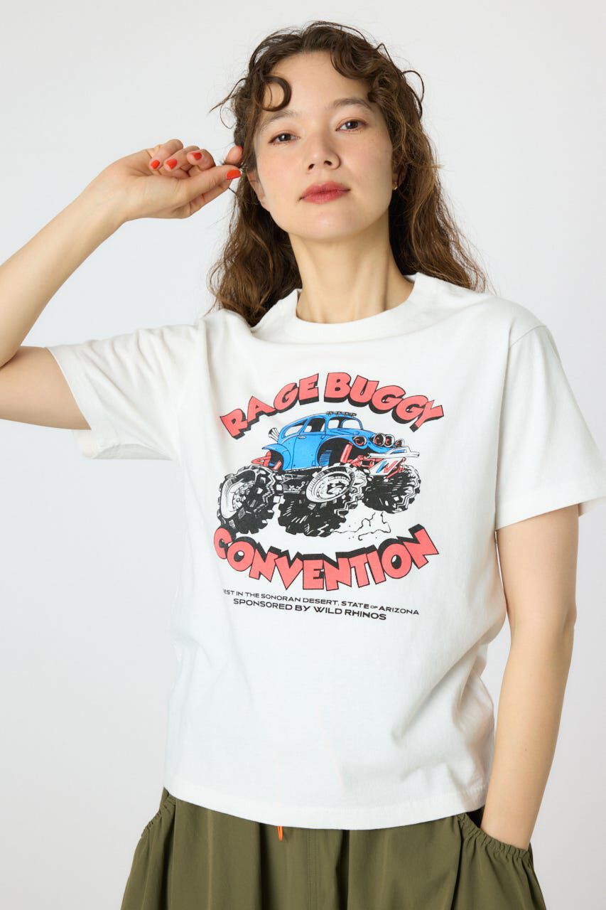 RODEO CROWNS「Rage  Buggy Tシャツ」|Tシャツ・カットソー|O/WHT1
