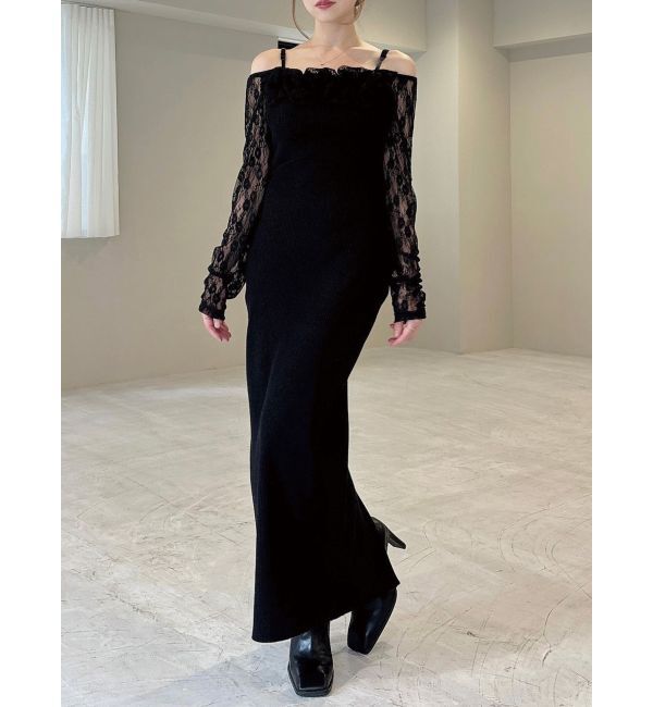 RESEXXY「レースモチーフドッキンクニットワンピース」|ワンピース|