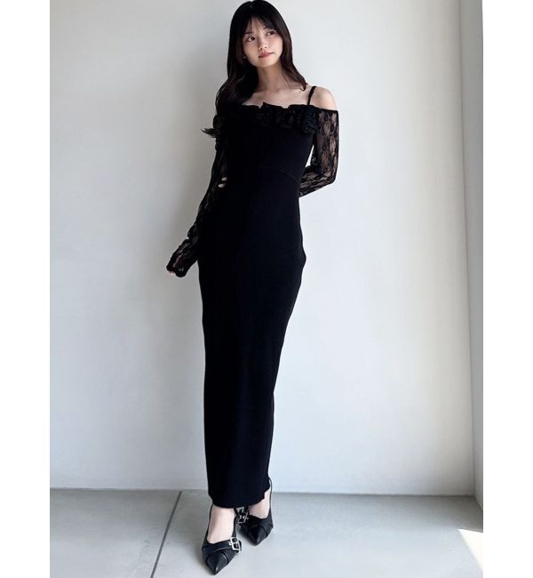 RESEXXY「レースモチーフドッキンクニットワンピース」|ワンピース|