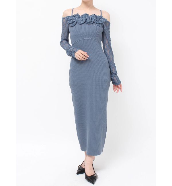 RESEXXY「レースモチーフドッキンクニットワンピース」|ワンピース|