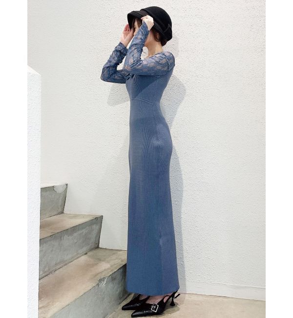 RESEXXY「レースモチーフドッキンクニットワンピース」|ワンピース|