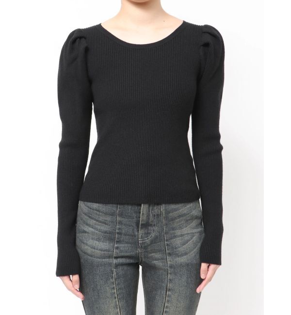 RESEXXY「パワショルリブトップス」|ニット・セーター|