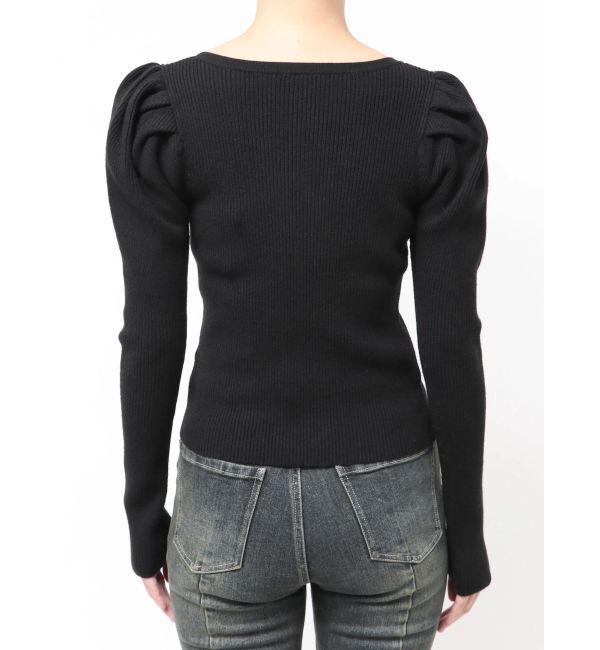 RESEXXY「パワショルリブトップス」|ニット・セーター|