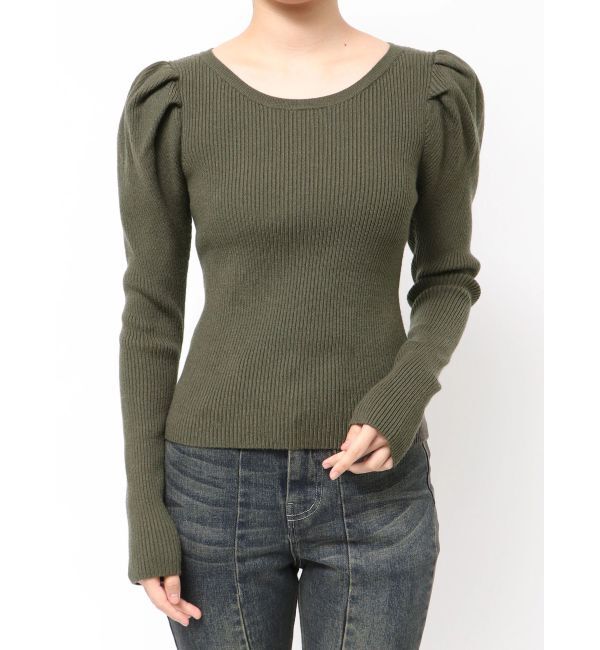 RESEXXY「パワショルリブトップス」|ニット・セーター|