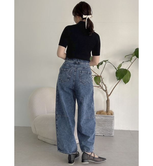 dazzlin「カーブラインデニムパンツ」|デニム|