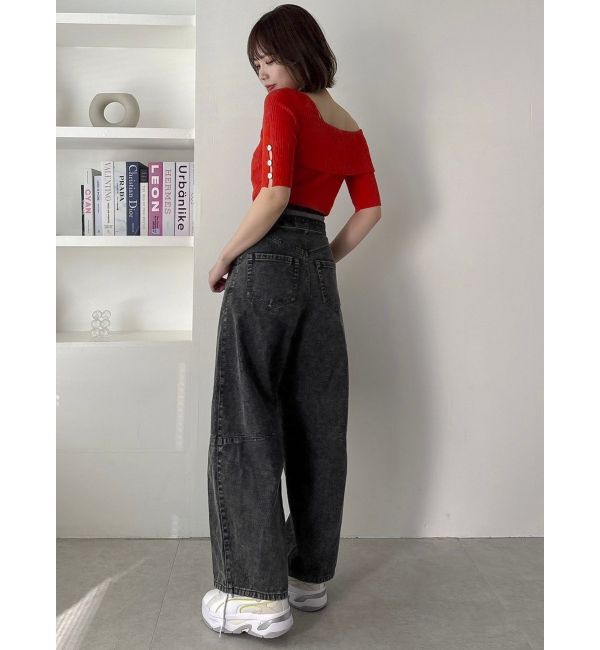 dazzlin「カーブラインデニムパンツ」|デニム|