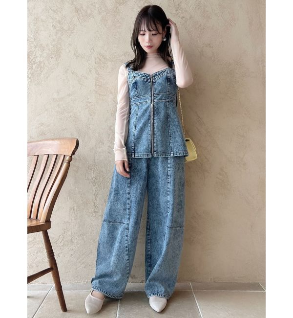 dazzlin「カーブラインデニムパンツ」|デニム|