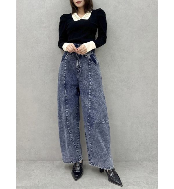 dazzlin「カーブラインデニムパンツ」|デニム|