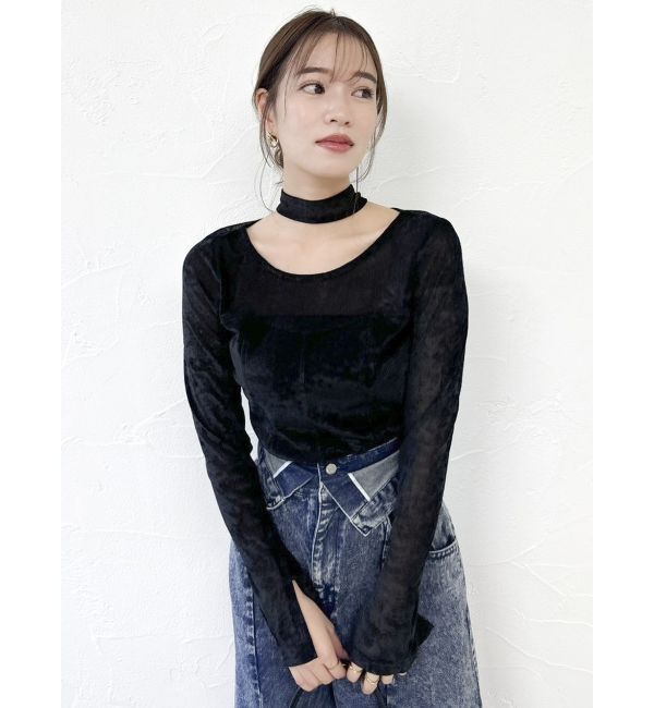 dazzlin「バリエシアーカットトップス」|Tシャツ・カットソー|