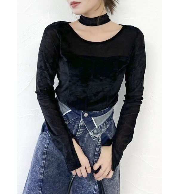 dazzlin「バリエシアーカットトップス」|Tシャツ・カットソー|