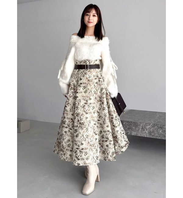 dazzlin「ルミナスカラーオフショルニット」|ニット・セーター|