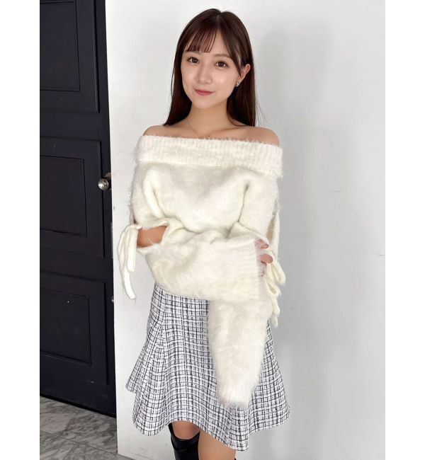 dazzlin「ルミナスカラーオフショルニット」|ニット・セーター|