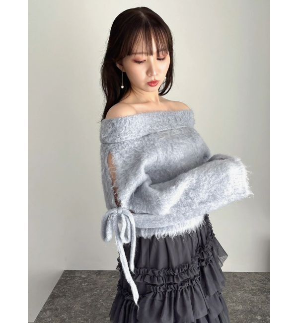 dazzlin「ルミナスカラーオフショルニット」|ニット・セーター|