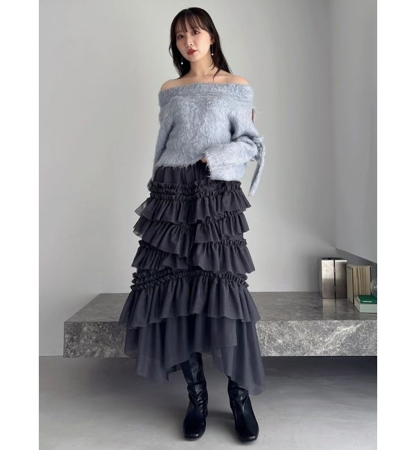 dazzlin「ルミナスカラーオフショルニット」|ニット・セーター|