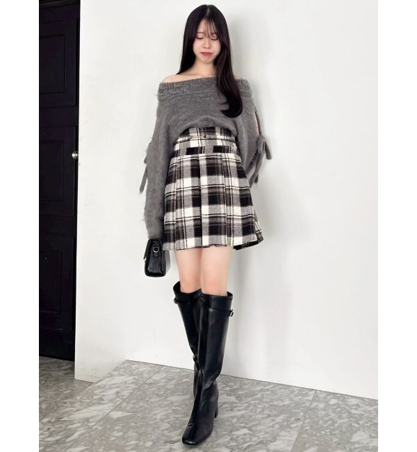 dazzlin「ルミナスカラーオフショルニット」|ニット・セーター|