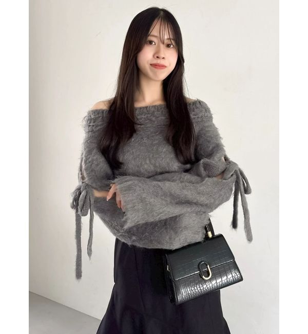 dazzlin「ルミナスカラーオフショルニット」|ニット・セーター|