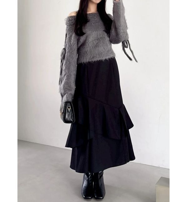 dazzlin「ルミナスカラーオフショルニット」|ニット・セーター|