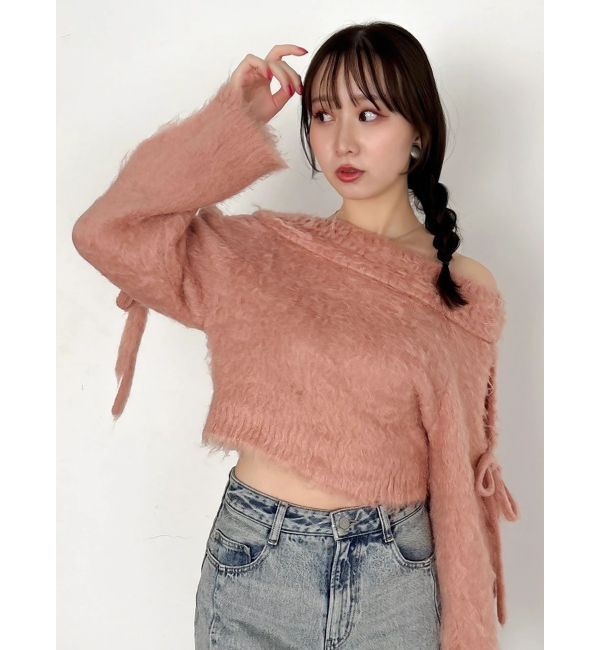 dazzlin「ルミナスカラーオフショルニット」|ニット・セーター|