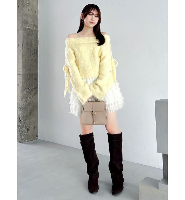 dazzlin「ルミナスカラーオフショルニット」|ニット・セーター|