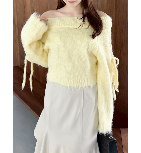 dazzlin「ルミナスカラーオフショルニット」|ニット・セーター|