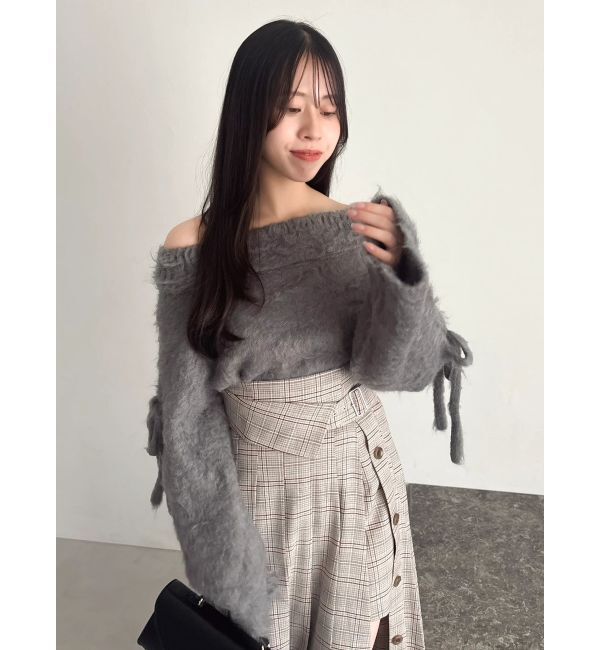 dazzlin「ルミナスカラーオフショルニット」|ニット・セーター|