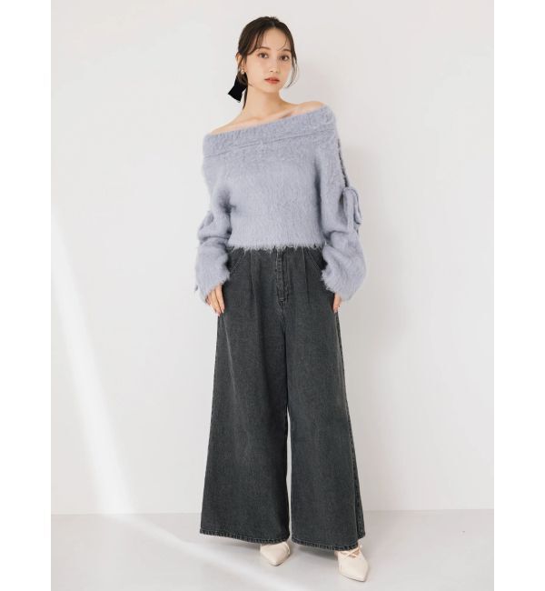 dazzlin「ルミナスカラーオフショルニット」|ニット・セーター|