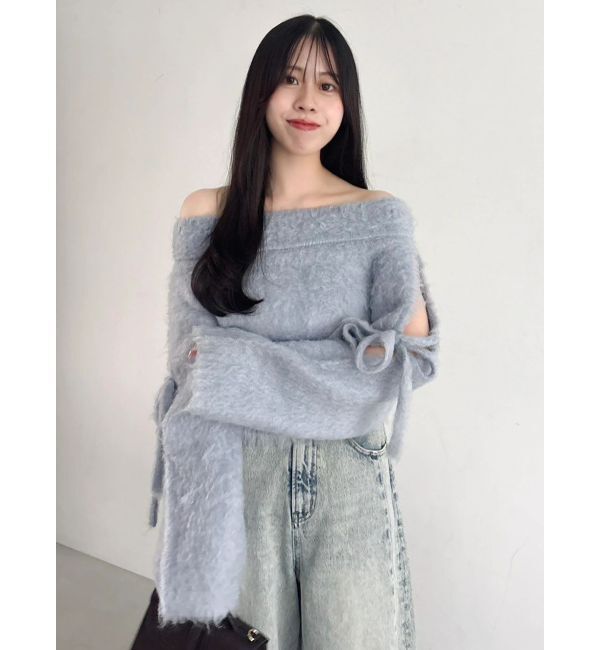 dazzlin「ルミナスカラーオフショルニット」|ニット・セーター|