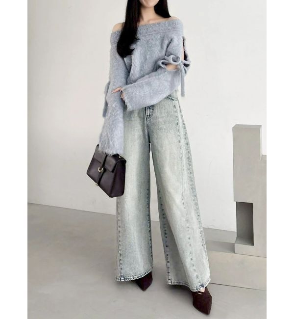 dazzlin「ルミナスカラーオフショルニット」|ニット・セーター|