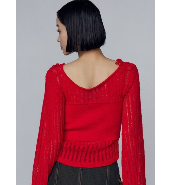 EMODA「レイヤードシアーニット」|ニット・セーター|