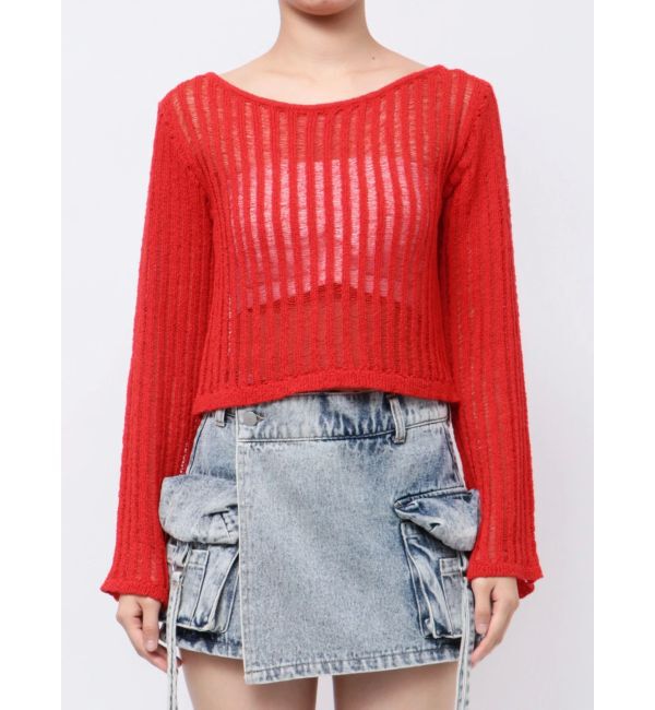 EMODA「レイヤードシアーニット」|ニット・セーター|