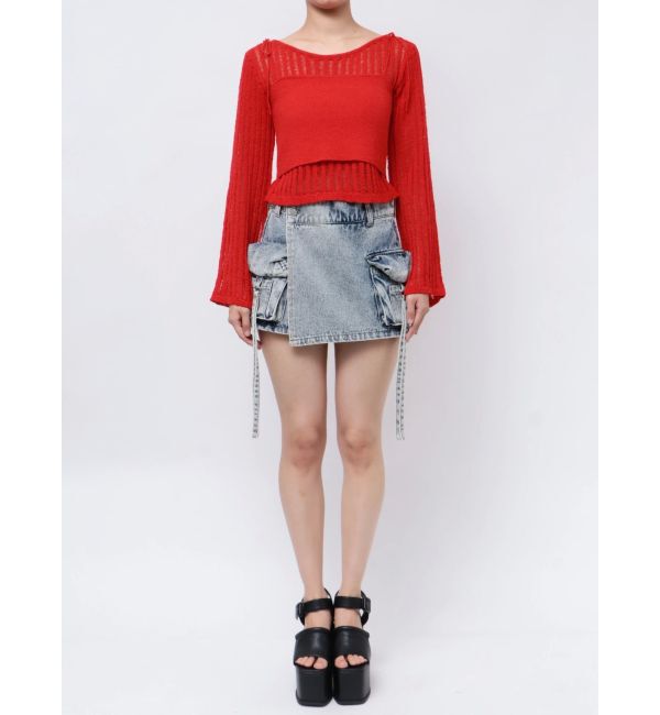 EMODA「レイヤードシアーニット」|ニット・セーター|