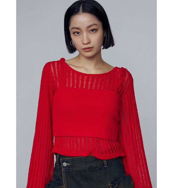 EMODA「レイヤードシアーニット」|ニット・セーター|