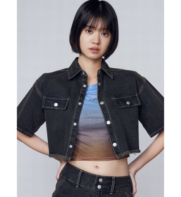 EMODA「カットショートデニムシャツ」|シャツ・ブラウス|