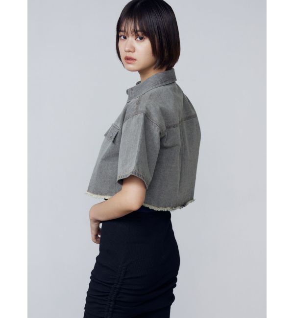 EMODA「カットショートデニムシャツ」|シャツ・ブラウス|