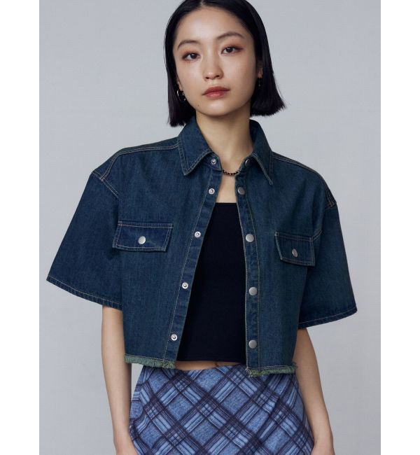 EMODA「カットショートデニムシャツ」|シャツ・ブラウス|