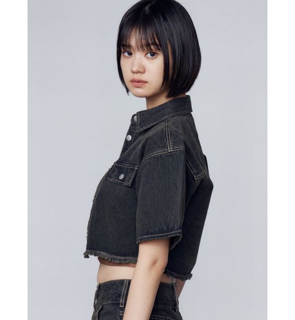 EMODA「カットショートデニムシャツ」|シャツ・ブラウス|