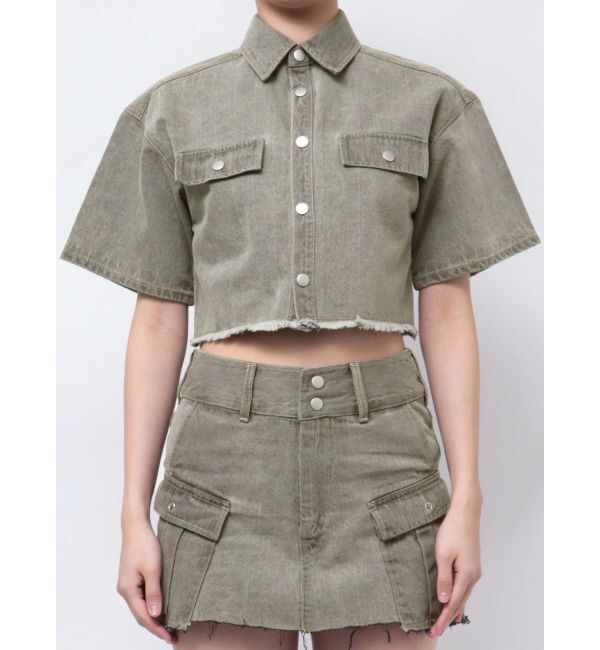 EMODA「カットショートデニムシャツ」|シャツ・ブラウス|