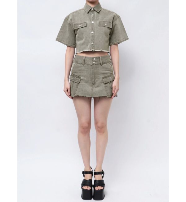 EMODA「カットショートデニムシャツ」|シャツ・ブラウス|