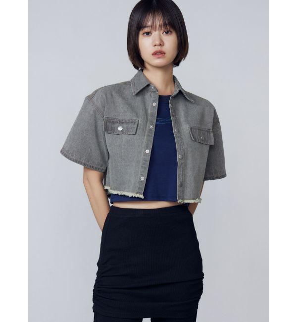 EMODA「カットショートデニムシャツ」|シャツ・ブラウス|