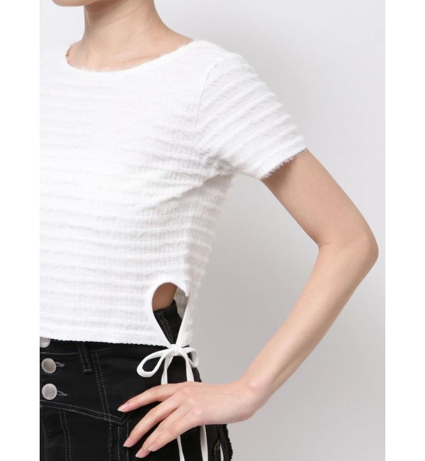 EMODA「サイドハートオープントップス」|Tシャツ・カットソー|